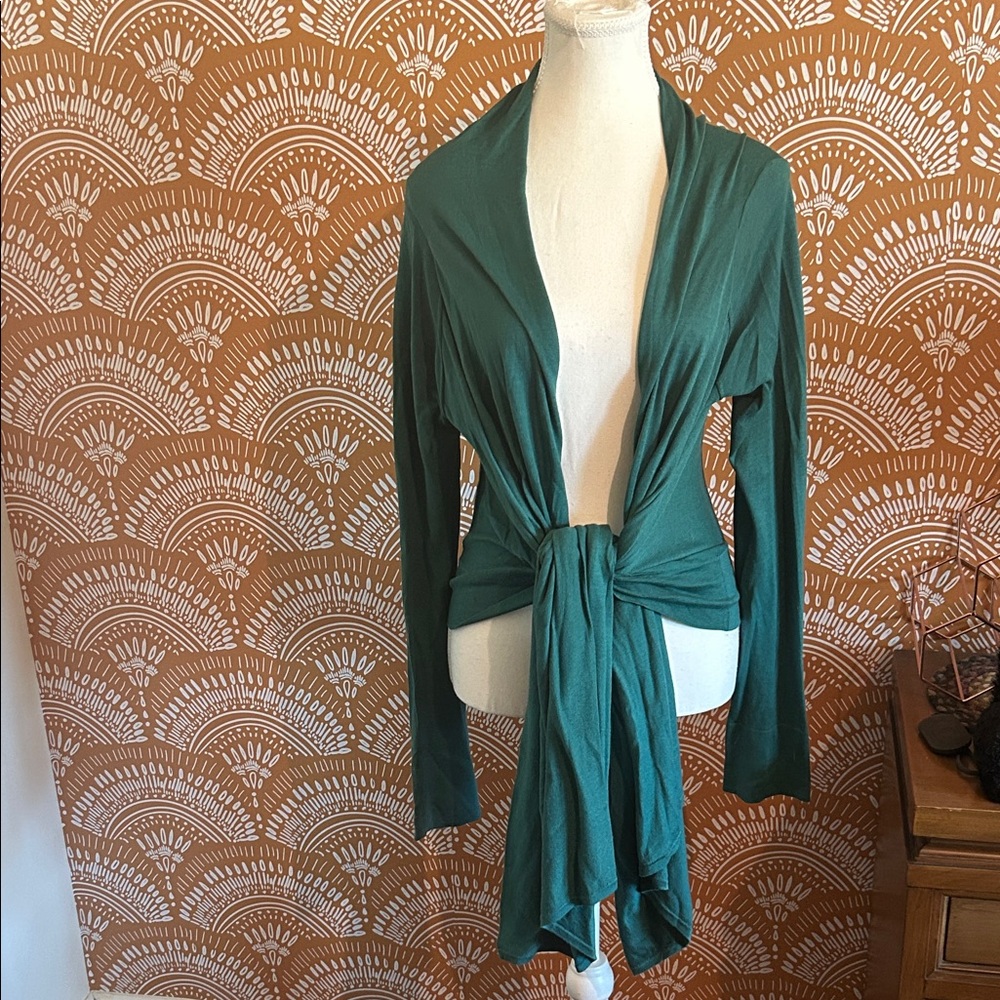 BCBGMaxAzria Green Silk Blend Garment